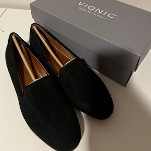 Vionic Willa Black Suede loafers, US women 8.5